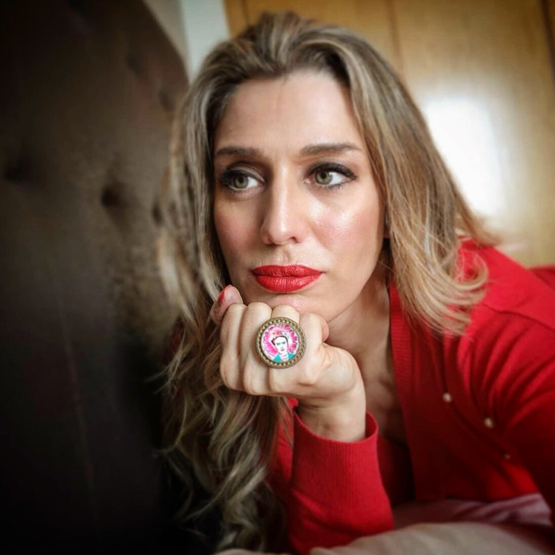 ANILLO FRIDA RING ADJUSTABLE RING CARTOON RING FUNNY RING ANILLO FRIDA KAHLO RING