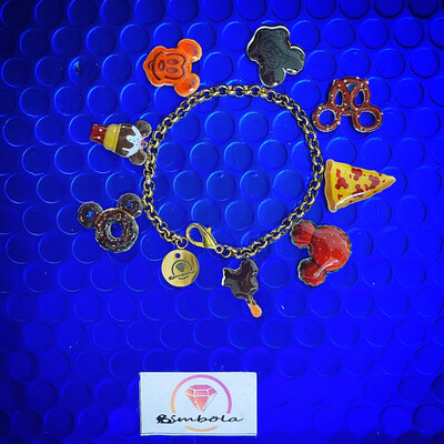Bimbolina pulsera de acero pulsera snacks bracelet glitter pulsera brilli brilli  pulsera Friki bracelet 