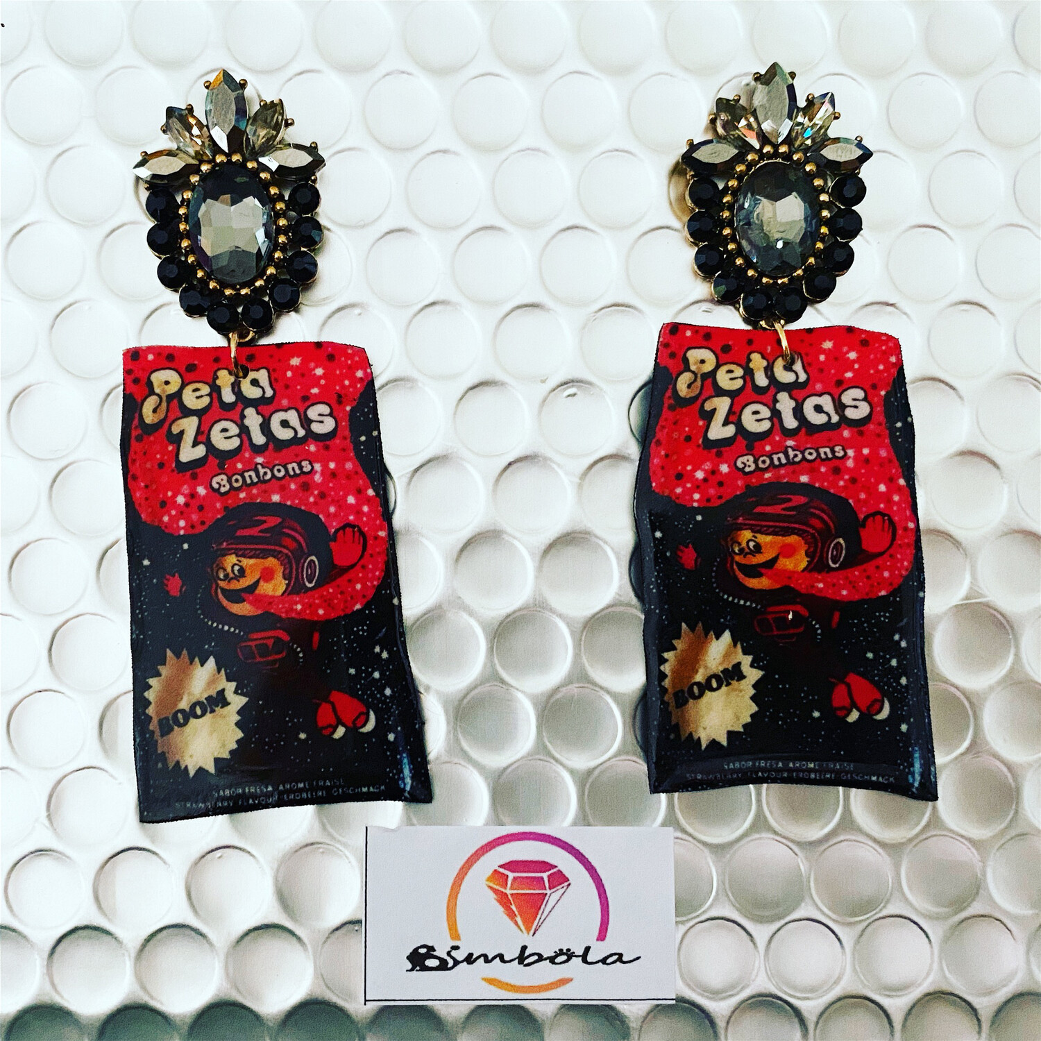 PENDIENTES EXCLUSIVOS PETAZETAS  EARRINGS FUNNY EARRINGS HANDMADE EARRINGS 