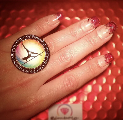 ANILLO POLEDANCER RING ADJUSTABLE RING CARTOON RING FUNNY RING ANILLO POLE DANCE RING