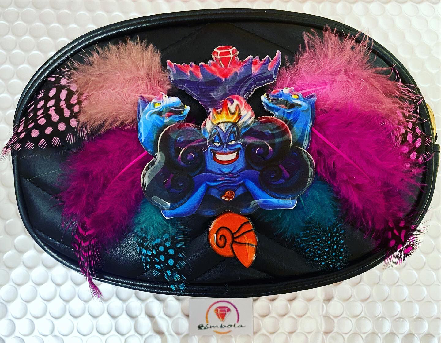 RIÑONERA ÚRSULA BUMBAG FANNY PACK PENS PLUMAS MERMAID SIRENITA