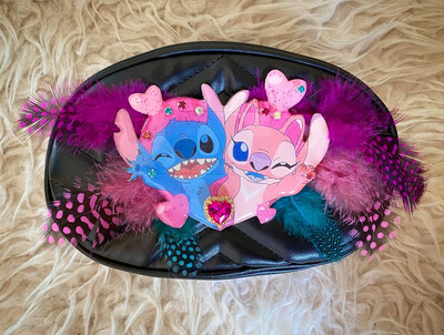 RIÑONERA STIT Y NOVIA BOLSO BUMBAG FANNY PACK PENS PLUMAS WOMAN 