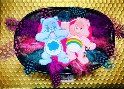 RIÑONERA OSOS AMOR BOLSO LOVELY BEARS BUMBAG FANNY PACK PENS PLUMAS 