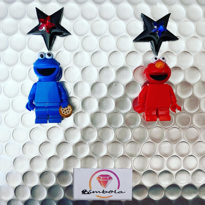 Pendientes monstruo Pendientes barrio cookies earrings pendientes muñeco toy earrings Elm