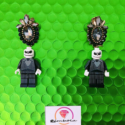 Pendientes juguete toy earrings pendientes Jack pesadilla antes de Navidad Nighmare before Christmas earrings