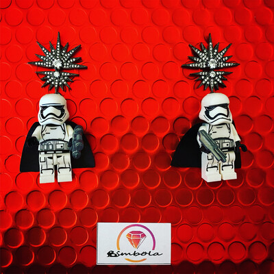 Pendientes juguete toy earrings guerra galaxias pendientes Guerrero Star soldier earrings