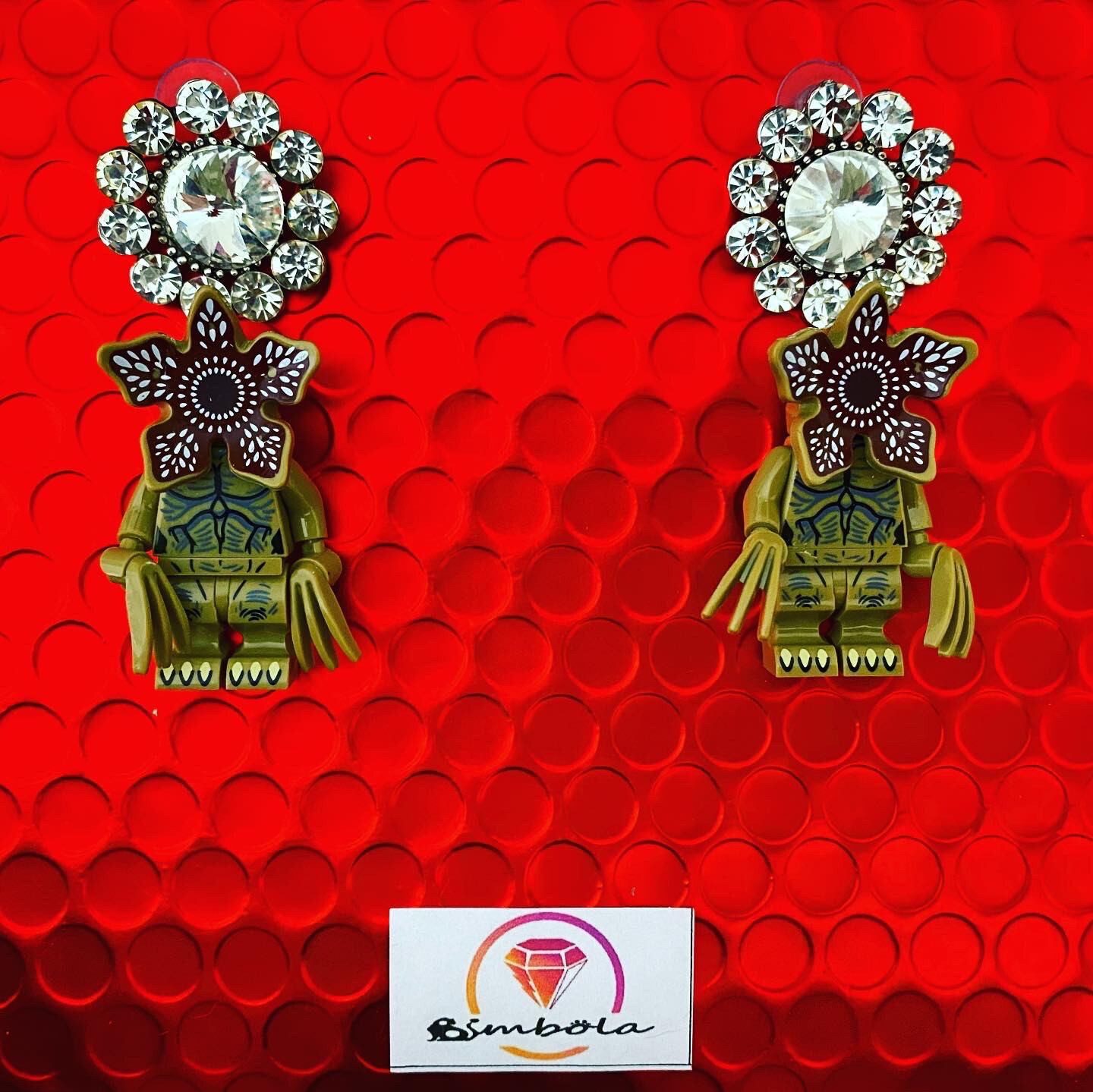 Pendientes juguete toy earrings pendientes stranger things earrings Demogorgon earrings 