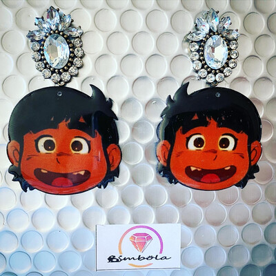 PENDIENTES CHICHO EARRINGS FUNNY EARRINGS HANDMADE EARRINGS CARTOON EARRINGS DIBUJOS ANIMADOS