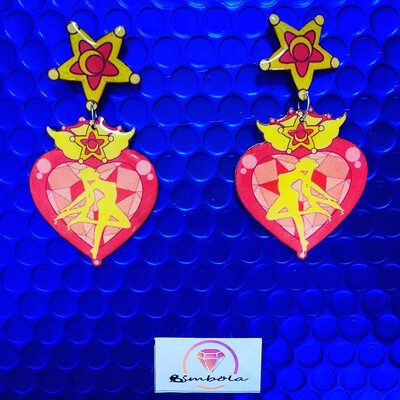 PENDIENTES SAILOR PENDIENTES LUNA MOON EARRINGS ANIME MANGA PENDIENTES GUERRERO