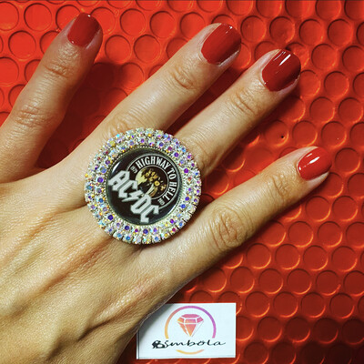 ANILLO Ajustable ADJUSTABLE RING CARTOON RING GIRL RING ROCK RING