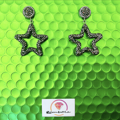 PENDIENTES ESTRELLAS LUXURY PENDIENTES CIRCONITAS SWAROVSKI STAR earrings  