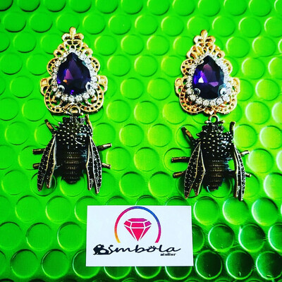 Pendientes abejas luxury bee earrings pendientes elegantes