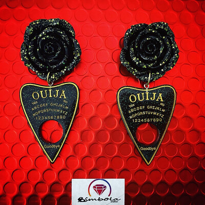 Pendientes Ouija negras