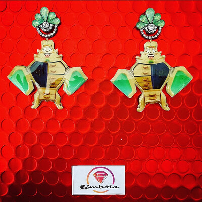 PENDIENTES ARMARIO WARDROBE EARRINGS FUNNY EARRINGS DIBUJOS ANIMADOS BEAUTY BEAST EARRINGS PENDIENTES BELLA