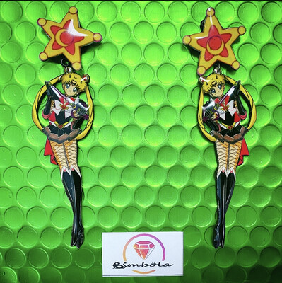 PENDIENTES SAILOR MOO LUNA EARRINGS MOON EARRINGS DIBUJOS ANIMADOS PENDIENTES GUERRERO LUNA ANIME MANGA