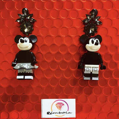 Pendientes juguete toy earrings ratón mouse earrings vintage earrings 