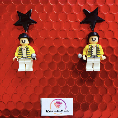 Pendientes Juguete toy earrings pendientes Freddi pendientes Mercury earrings pendientes Queen earrings 
