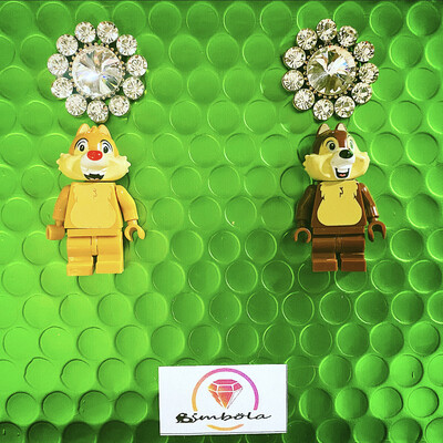 Pendientes juguete toy earrings ardillas chip y chop