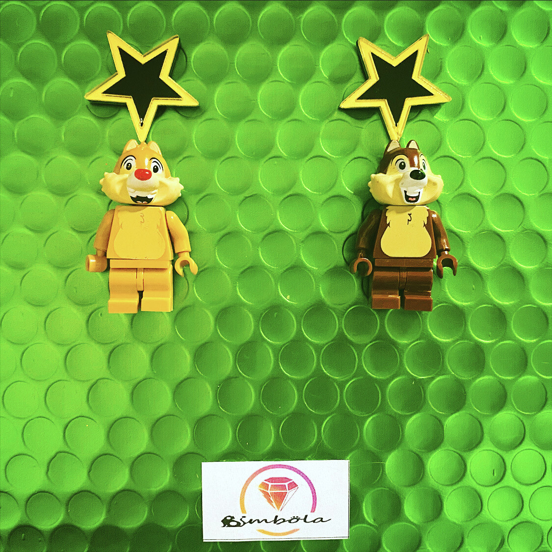 Pendientes juguete toy earrings ardillas chip y chop