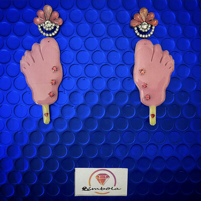 Pendientes Frigopie ice cream earrings pendientes helados handmade earrings glitter earrings 