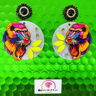 PENDIENTES MONO MANDRIL EARRINGS MONKEY EARRINGS EXCLUSIVE DESIGN ENTE SHOP