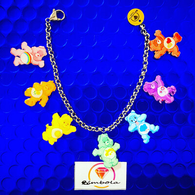 Bimbolina pulsera osos pulsera Bears bracelet glitter pulsera acero charms pulsera cariñositos 