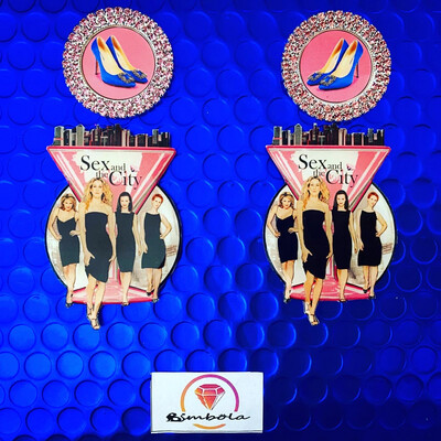 Pendientes Sexo en Nueva York pendientes zapatos Carrie earrings Sex in the city earrings