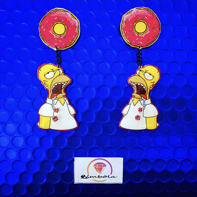 Pendientes Home pendientes dibujos animados pendientes Simp cartoon earrings NENI’S CUSTOM desing