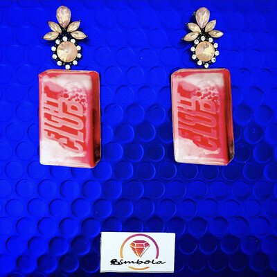 Pendientes fight club earrings pendientes el club de la lucha pendientes jabón soap earrings 