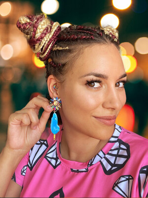 PENDIENTES FRIGURÓN PENDIENTES HELADO CHOCOLATE ICE CREAM EARRINGS GLITTER EARRINGS HANDMADE EARRINGS 