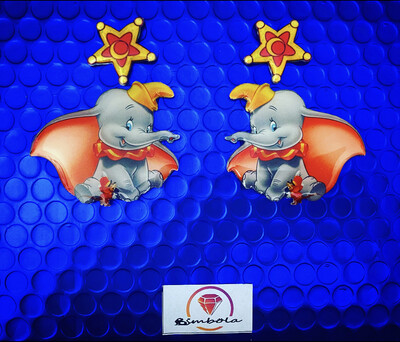 PENDIENTES DUMBO EARRINGS FUNNY EARRINGS HANDMADE EARRINGS DIBUJOS ANIMADOS ELEFANTE