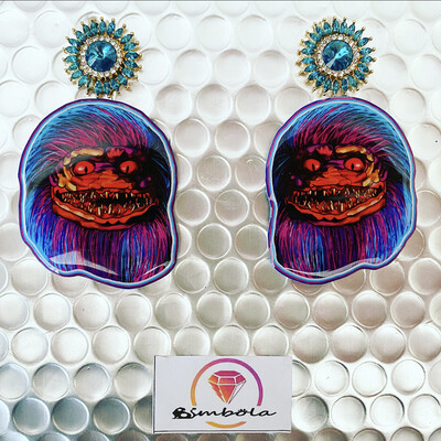 PENDIENTES CRITTER EARRINGS PENDIENTES FUNNY HALLOWEEN EARRINGS EXCLUSIVE DESIGN ENTE SHOP 