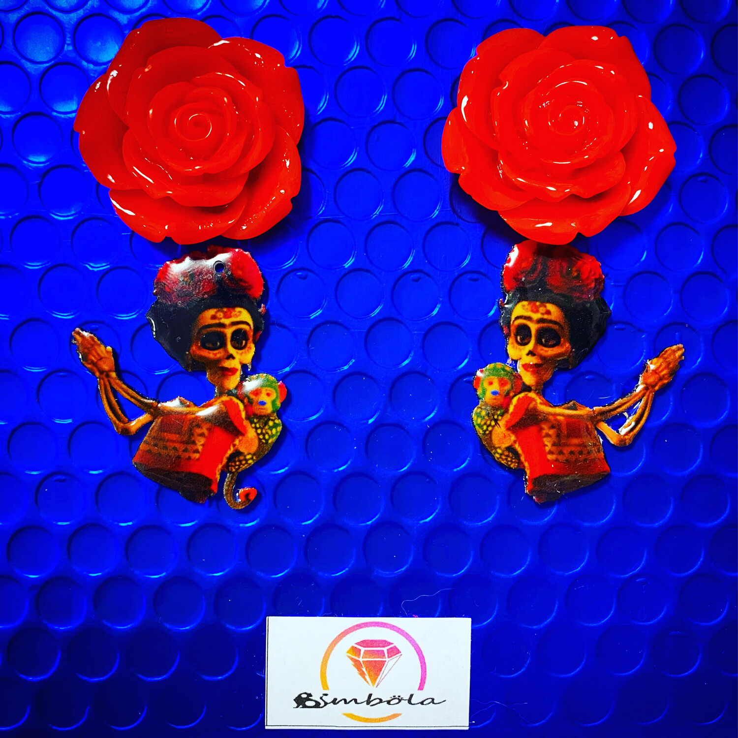 PENDIENTES FRIDA COCO EARRINGS PENDIENTES FRIDA KALHO FUNNY EARRINGS HANDMADE EARRINGS 