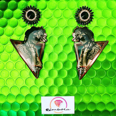 PENDIENTES FRIDA EARRINGS PENDIENTES FRIDA KALHO FUNNY EARRINGS HANDMADE EARRINGS 