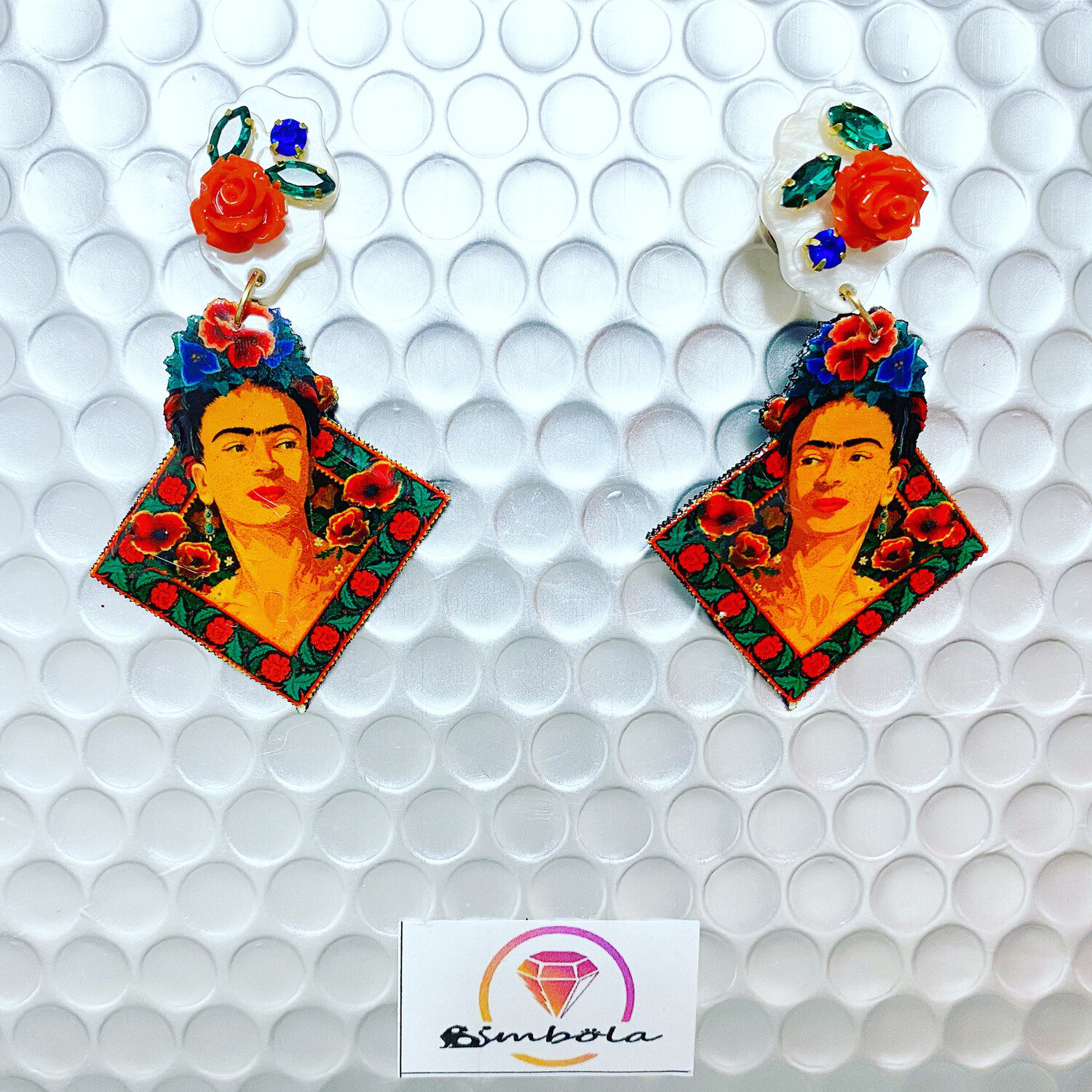 PENDIENTES FRIDA EARRINGS PENDIENTES FRIDA KALHO FUNNY EARRINGS HANDMADE EARRINGS 