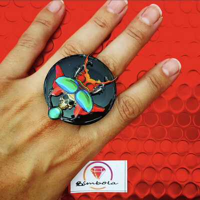 ANILLO ESCARABAJO EGIPCIO RING ADJUSTABLE RING CARTOON RING GIRL RING EXCLUSIVE DESIGN ENTE SHOP