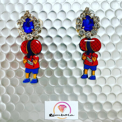 Pendientes Halloween Bart fly earrings la mosca simp cartoon earrings pendientes dibujos animados