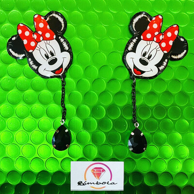 Pendientes mouse earrings ballon earrings globo cadena 