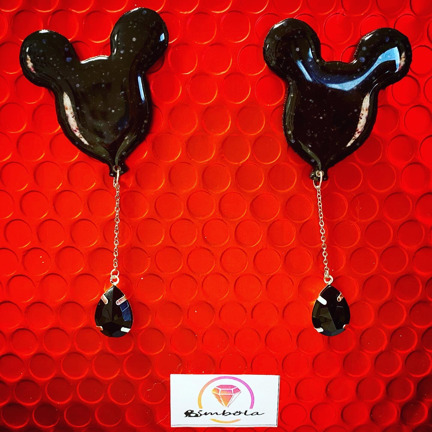 Pendientes mouse earrings ballon earrings Pendientes globo cadena 