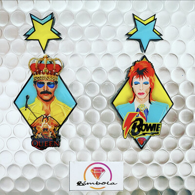 PENDIENTES FREDDI PENDIENTES MERCURY PENDIENTES BOWI EARRINGS