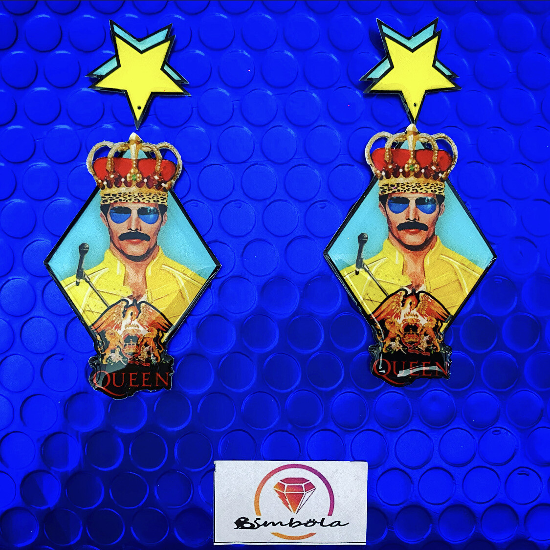 PENDIENTES FREDDI PENDIENTES MERCURY EARRINGS FUNNY EARRINGS HANDMADE EARRINGS