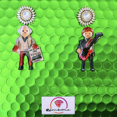 Pendientes futuro pendientes Marty earrings pendientes muñeco toy earrings 