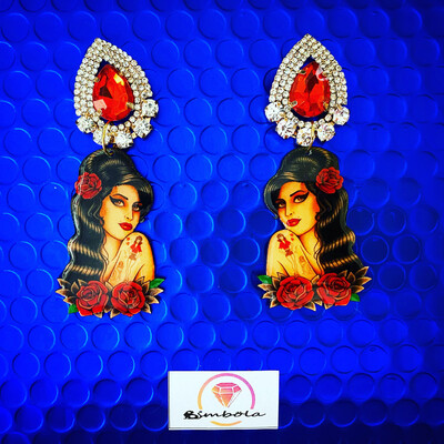 Pendientes Amy earrings traditional tattoo