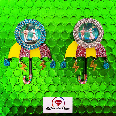 Pendientes Mary Poppins paraguas umbrella earrings