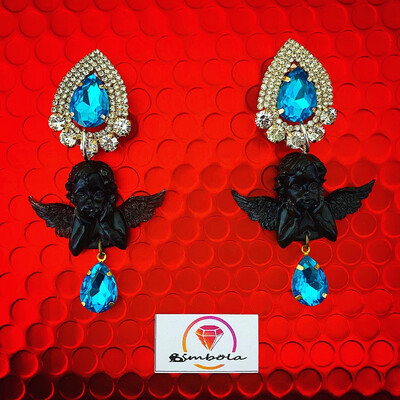 Pendientes ángeles ángel earrings angel 
