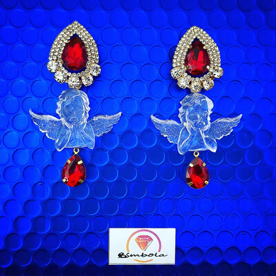 Pendientes ángeles ángel earrings angel 