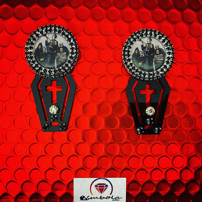Pendientes familia Addams earrings ataud ataúd coffin
