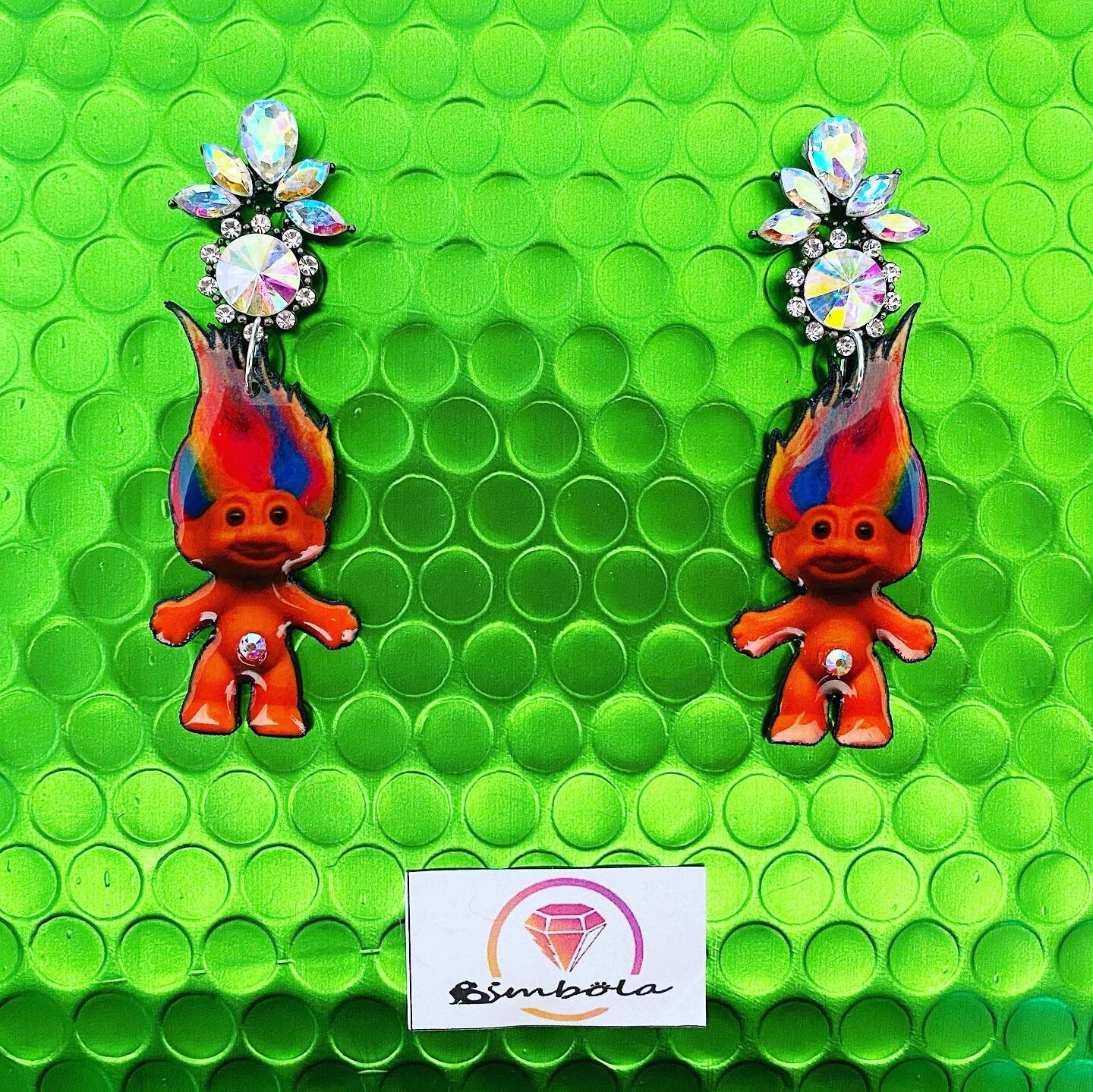 Pendientes Trolls earrings