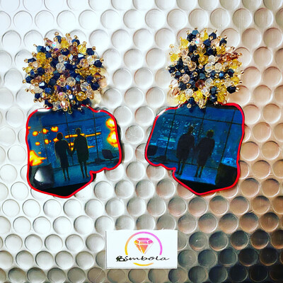 Pendientes club de la lucha fight earrings