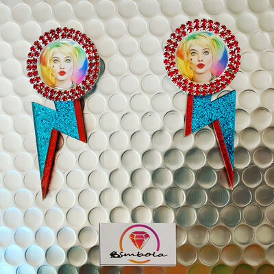 Pendientes HARLEY QUEEN earrings Rayo 